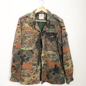 Vintage Military German Camo Army Jacket